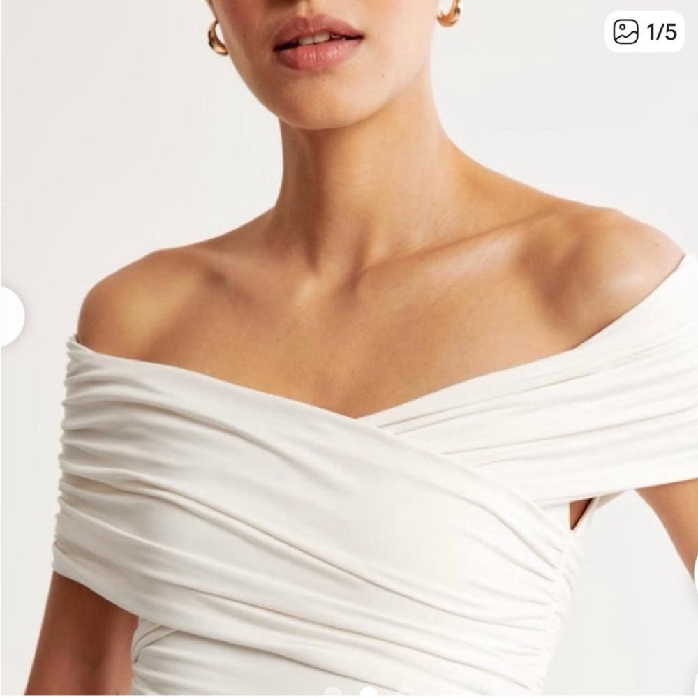 Elegant Off-Shoulder Cream Bodysuit